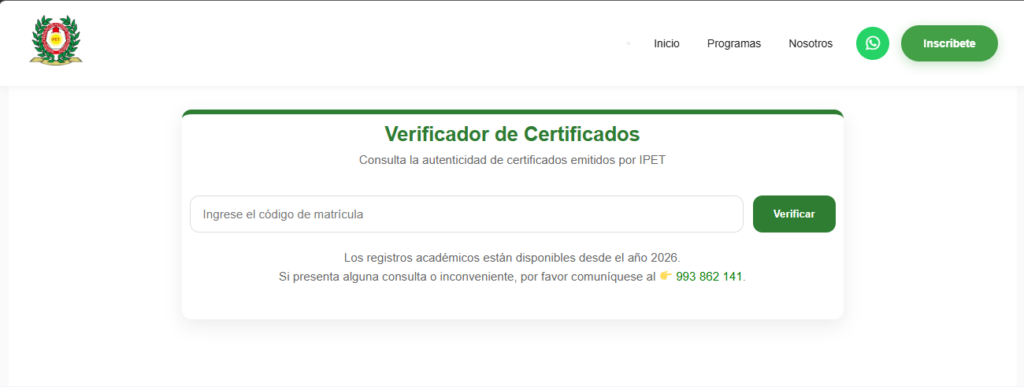 Implementamos Códigos QR Dinámicos para la Verificación de Diplomas 🎓 - IPETPERU 1 Implementamos Códigos QR Dinámicos para la Verificación de Diplomas 🎓 - IPETPERU