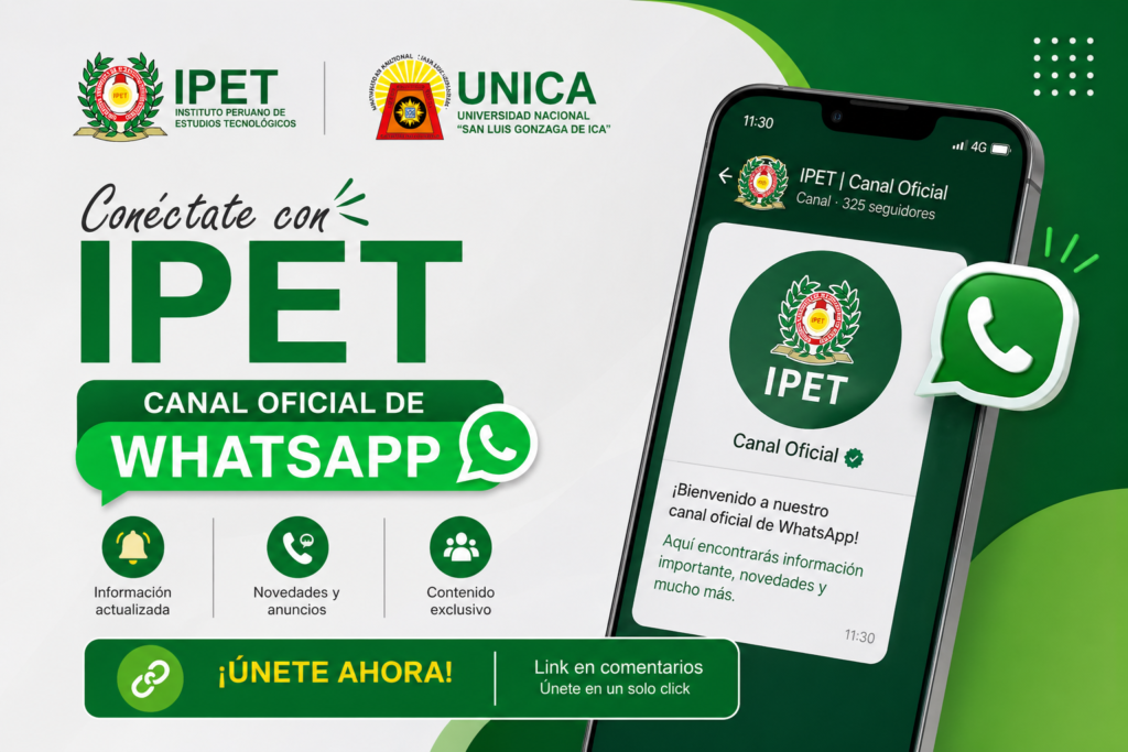 Lanzamos nuestro Canal Oficial de WhatsApp - IPETPERU
