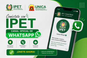 Lanzamos nuestro Canal Oficial de WhatsApp - IPETPERU